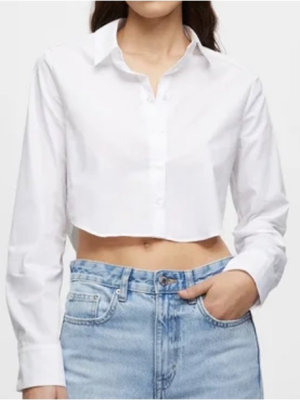 Abercrombie & Fitch Cream Oversized Shirt